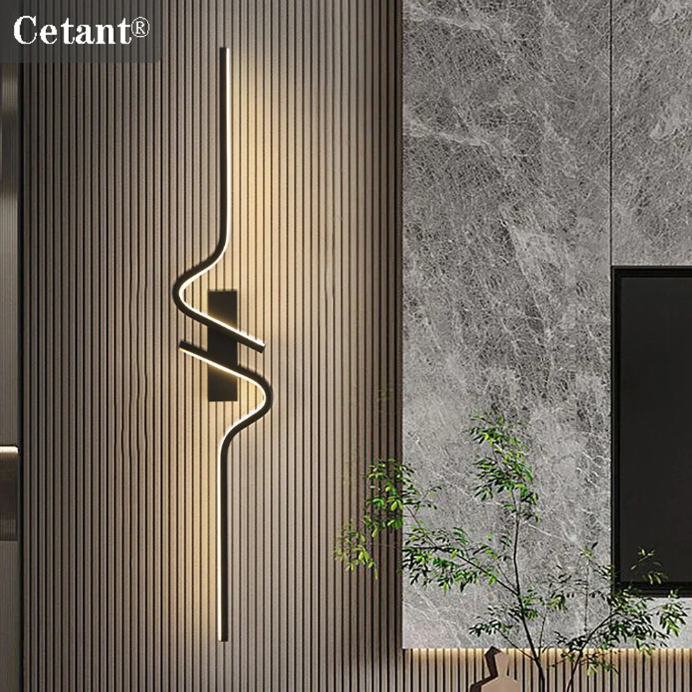 

Modern LED Wall Lamp 60/80/100cm Bedside Lighting Bedroom Living Room Kitchen Up And Down Lighting Indoor Decor Long Strip Light