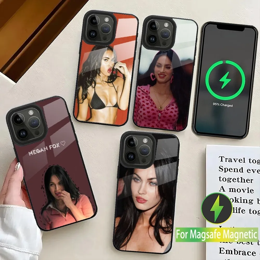 2000s Megan Fox Phone Case For iPhone 16,15,14,13,12,11,Plus,Pro,Max Mini Magsafe Magnetic Wireless Charging