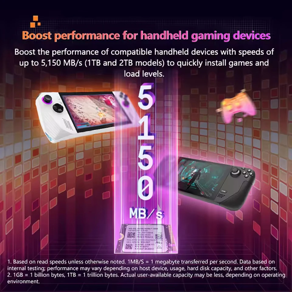 محرك أقراص الحالة الصلبة Western Digital WD SN740 2TB 1TB SSD M.2 2230 Gen4 PCIe 4.0 X4 NVMe لسطح البخار Microsoft Surface ProX