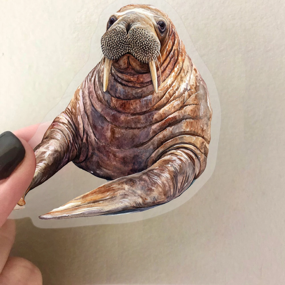 

10/30/50pcs Funny Creative Marine Life Cartoon Stickers Transparent Graffiti Sticker Stationery Phone Luggage Decal for Kids Toy