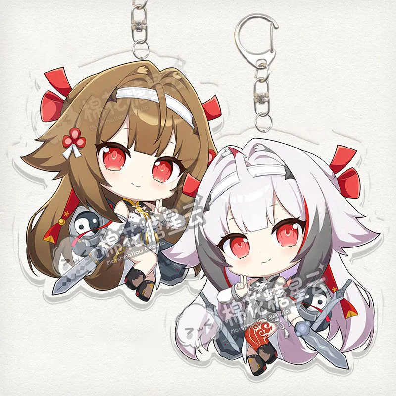 سلسلة مفاتيح أكريليك لشخصيات لعبة Zenless Zone Zero: إيلين، جو، يي شونغوانغ، أوكينامي يوزوها، أليس، ثيمفيلد، ستاند سبوك شاك