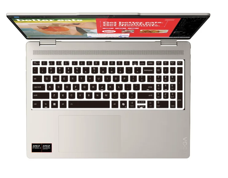 TPU Silicone Laptop keyboard cover Protector Skin for Lenovo Yoga 7 2-in-1 16ILL10，Yoga7 2-in-1 16AKP10 16 inch 2026 2025