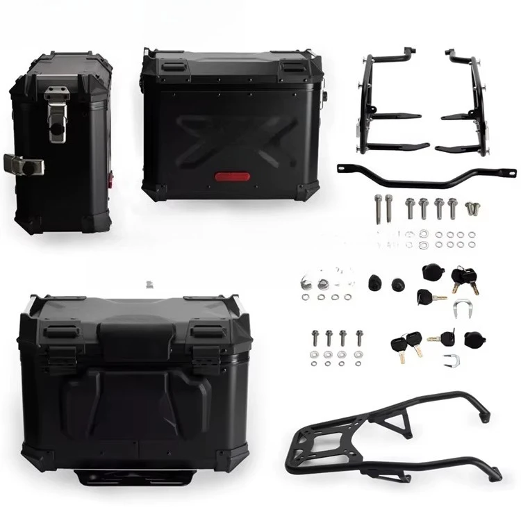 Motorcycle Side Cases Rear Luggage Tail Box W/ Mount Plate System for Pan America 1250 Special RA1250S RA1250 2021-2022