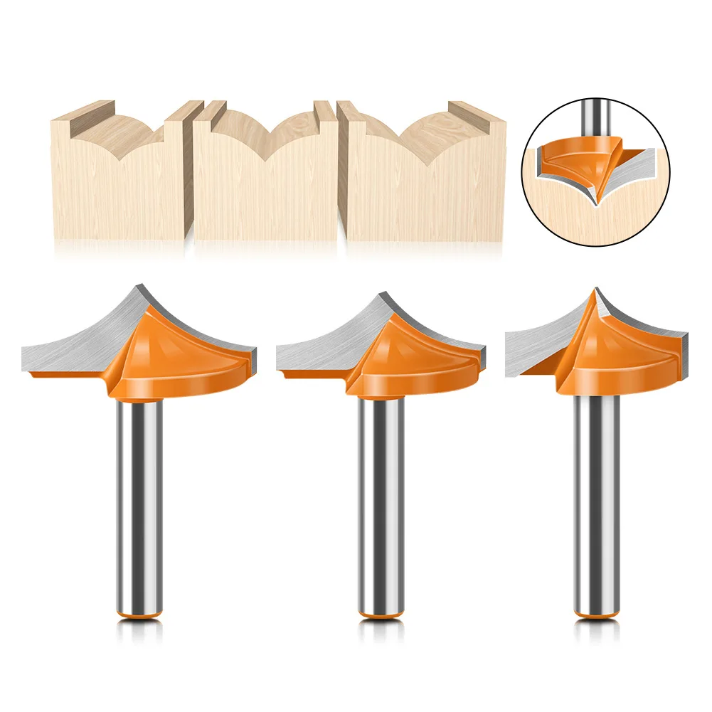 1–3 Stück 1/4 Zoll 6 mm Schaft Holzbearbeitungs-Fräser-Set, Spitze, Gravur-Fräser, Türplatte, numerieke Steuerung, Graviermaschinen