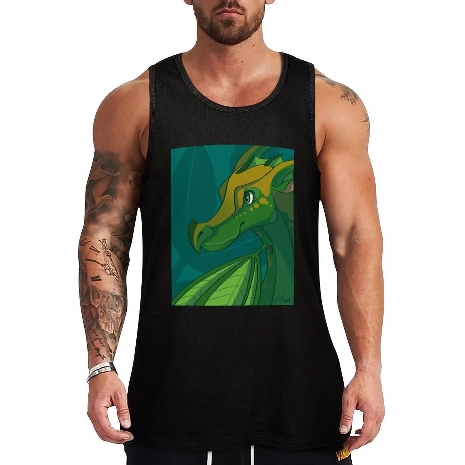

Sundew Tank Top Summer Print Tank Top Beach Graphic Sleeveless Top