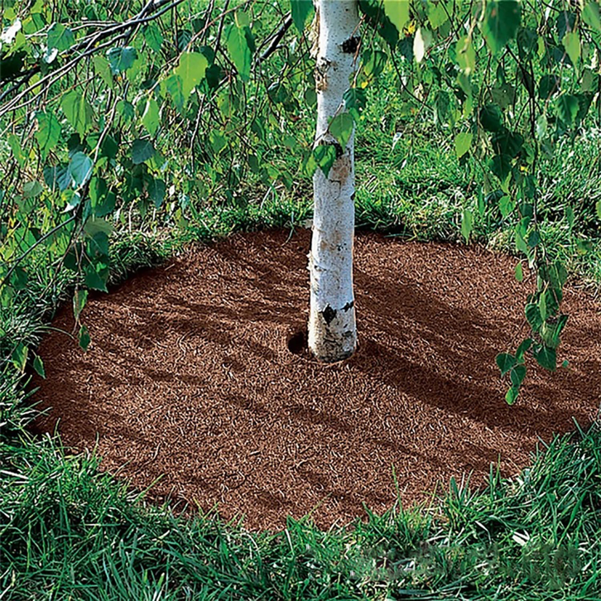 Alfombrilla de disco para maceta de flores de 5 piezas, 25 a 40cm, alfombrilla protectora para árbol de fibra de coco