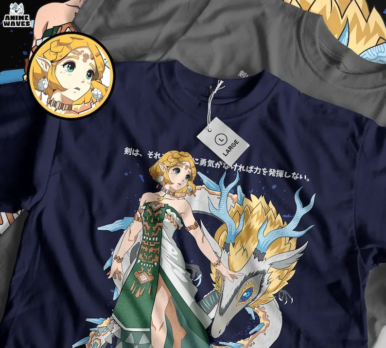 Legendary Princess Unisex T-shirt - Anime Japanese Design, Mystical Kingdom Aesthetic, Otaku Apparel, Classic Fantasy Style, Anc