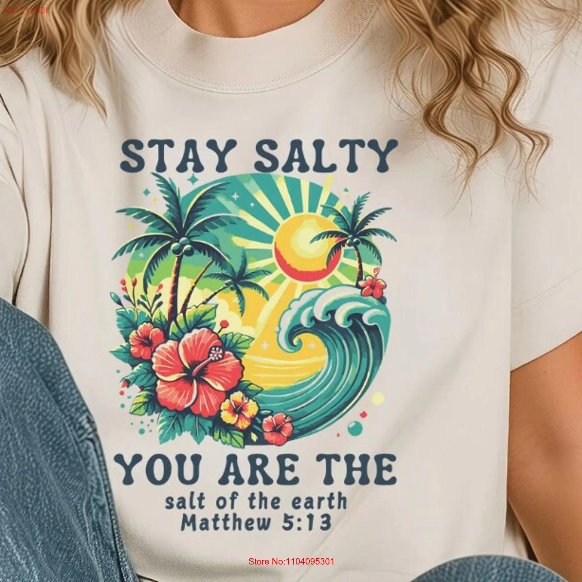 You are the Salt of earth Matthew 5 13 Christian T Shirt Faith Jesus Religious Bible Verses Religion tee