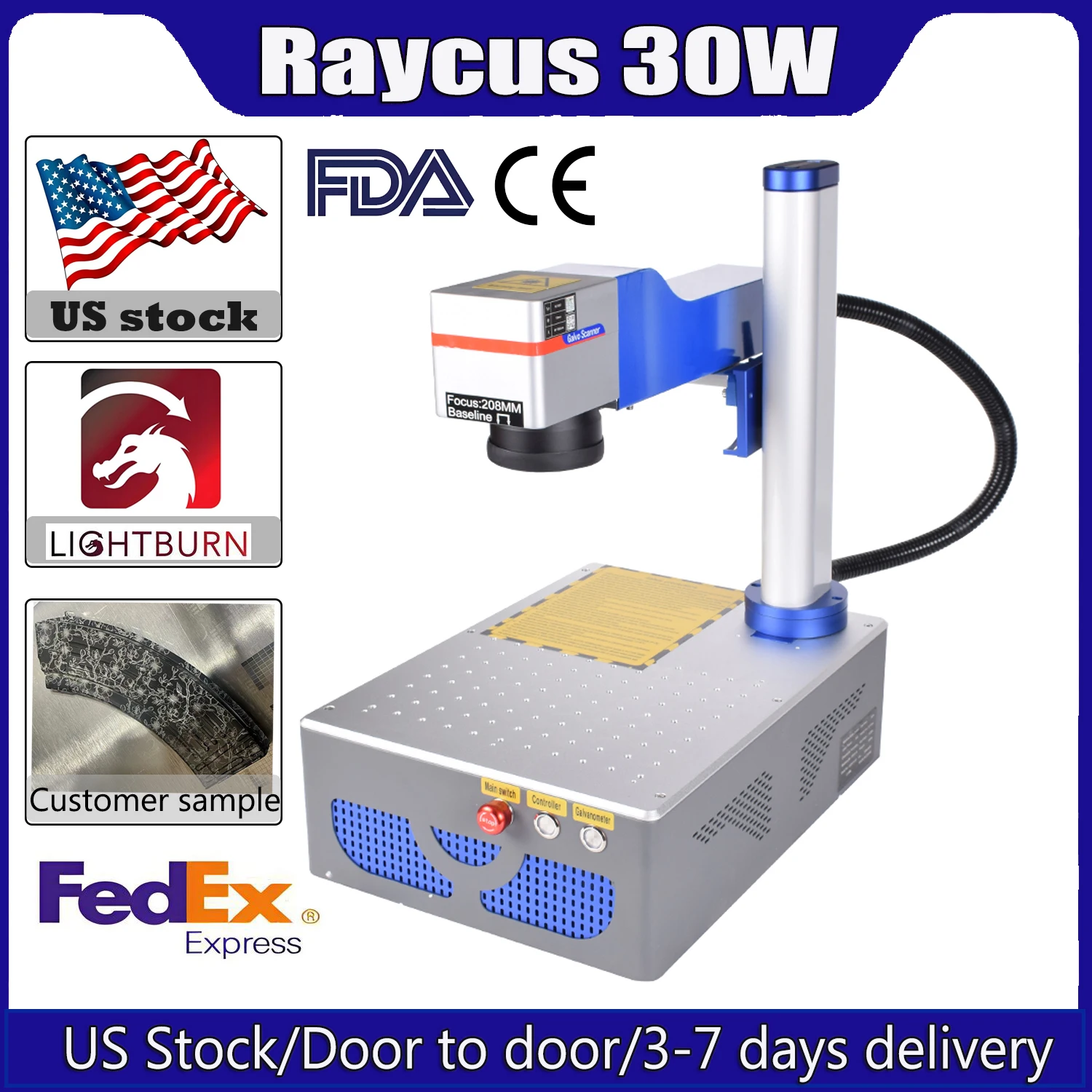 Us Stock Raycus 30W… - image