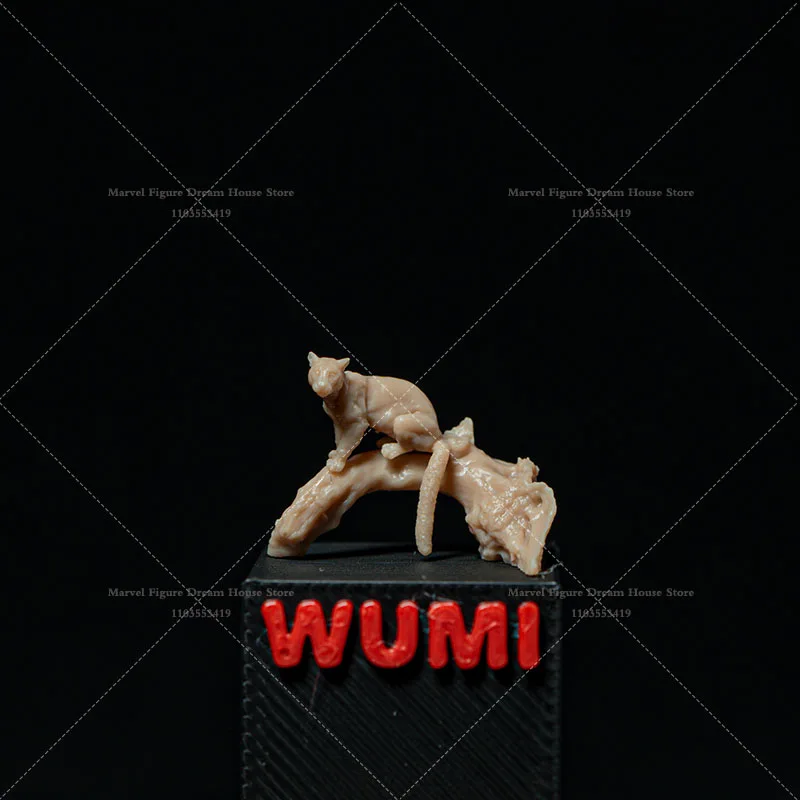 1/64 1/43 1/35 Bilancia Scena In Miniatura Bambola Sottespecie Di Animali Felini Neofelis Nebulosa Brachyurus Non Panited Mini Figura Bianca