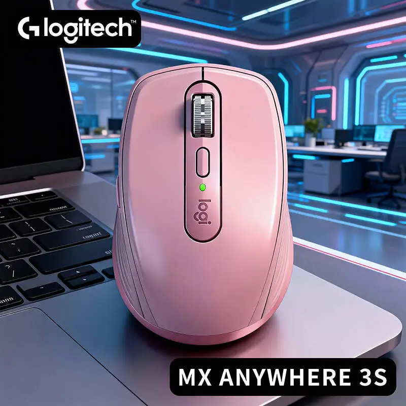 Logitech MX Anywhere 3S Productivity Mouse - 8000 DPI, MagSpeed Hyper-Scroll, 3-Device Connect, USB-C Charging