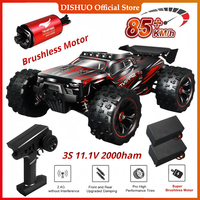 1:16 85KM/H Or 50KM/H 4WD RC Car With LED Remote Control Cars High Speed Drift Monster 4x4 Truck for Kids vs Wltoys 124017 Toys