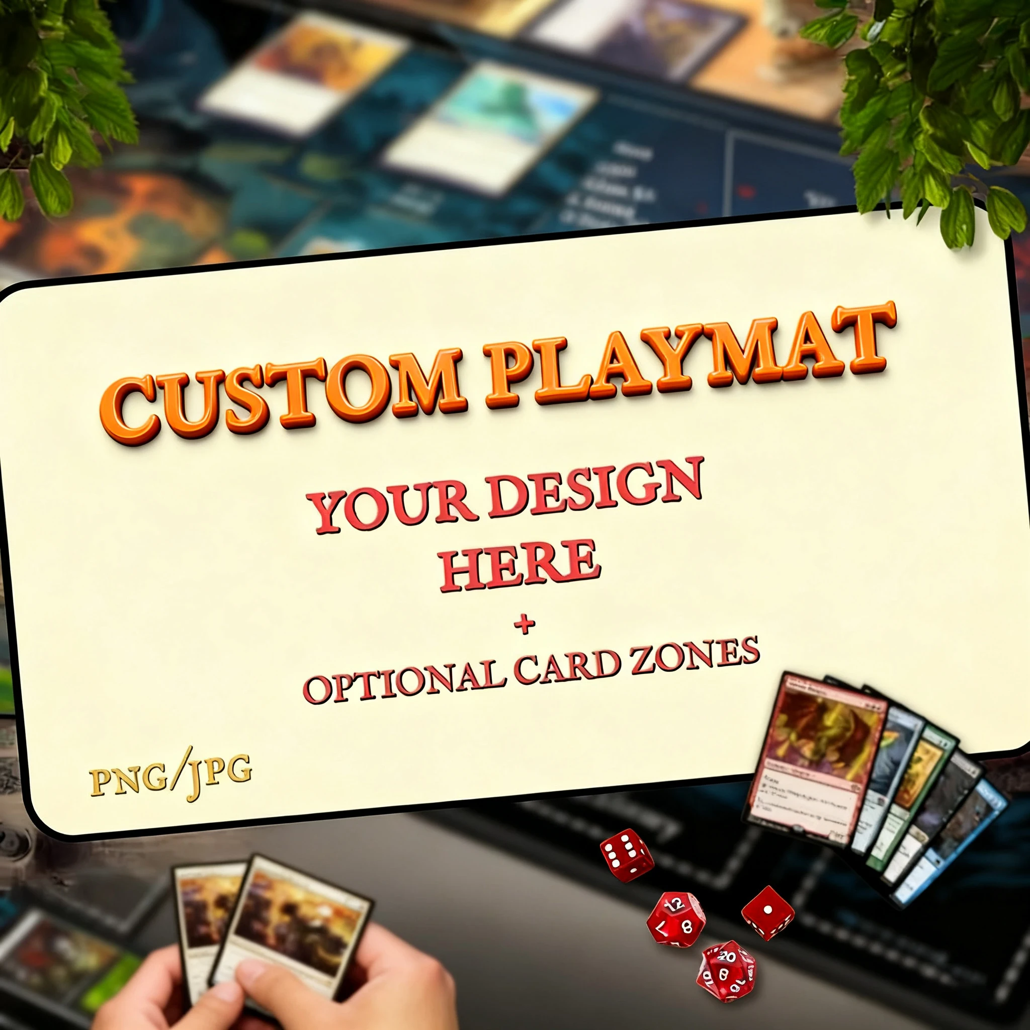 

Волшебный игровой коврик Morandi естественного цвета с зоной MTG TCG, игровой коврик для сбора, настольный коврик, боевой игровой коврик Commander