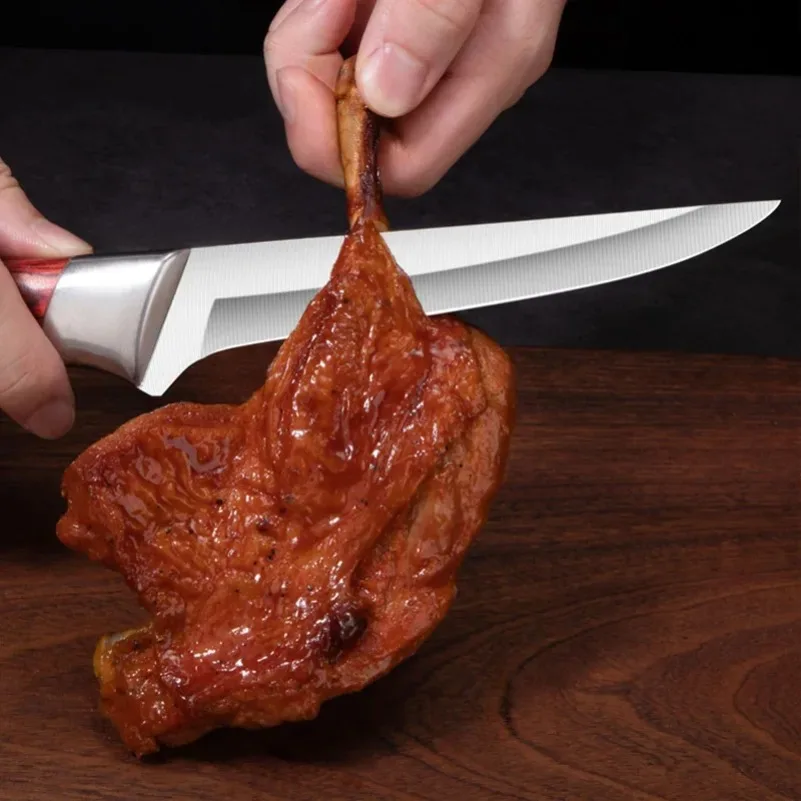 قطعة العاج سكين الجزار الشيف الساطور سكّين متعدّد الاستخدامات تقطيع الدجاج اللحوم الأسماك الفاكهة سكين لحوم سكاكين المطبخ أدوات مقبض بلاستيكي #3