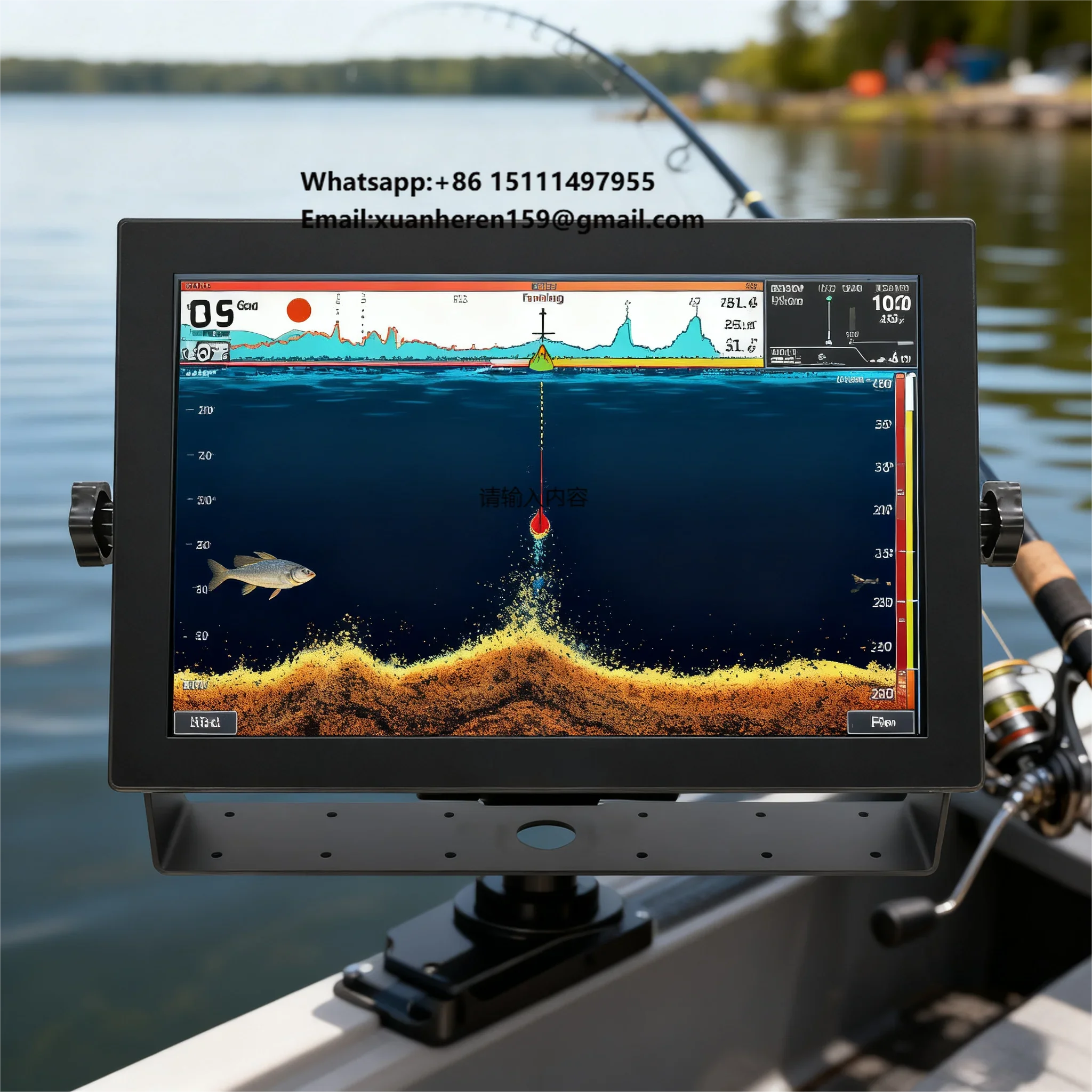 Marine Equipment Electronics Products Garmin Compatible Touchscreen Monito Ip65 Ip67 1000nits Industrial Screen Boat Display