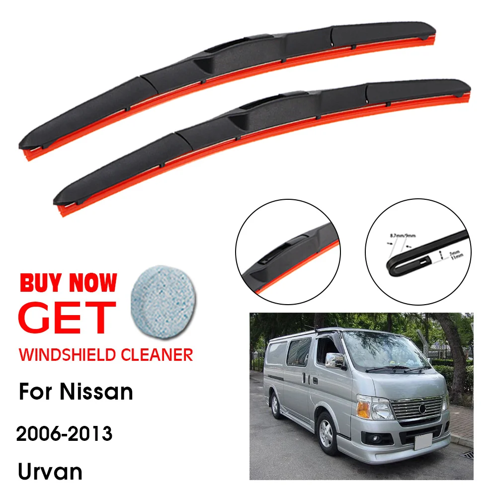 

Car Wiper For Nissan Urvan 19"+19" 2006-2013 Front Window Washer Windscreen Windshield Silica Gel Wiper Blades Accessorie