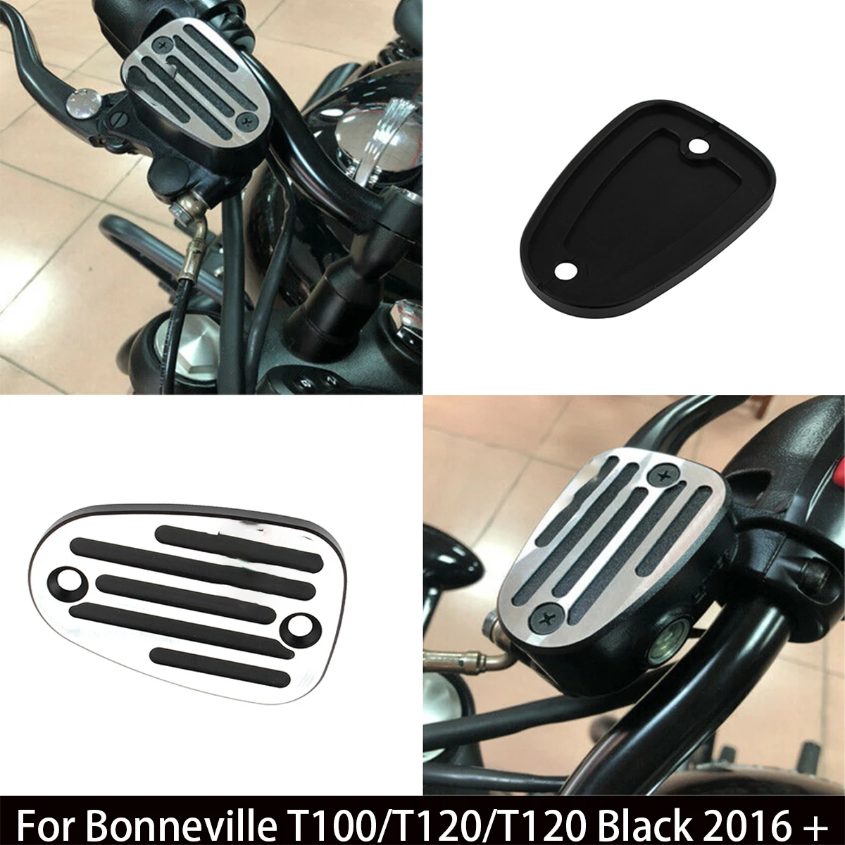 Motorcycle Brake Cylinder Reservoir Cover Oil Fluid Cap For Bonneville T100/T120/T120 Black 2016+/Thruxton 1200 2016 +