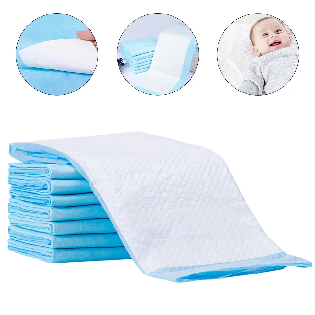 20pcs Pads Disposable Baby Changing Mats Diaper Mat Newborn Breathable Waterproof Large Size For Crib Mattress Protection