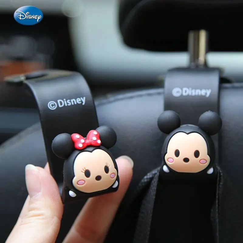 Disney car seat back hook cute Mickey rear seat back storage decoration car interior decoration supplies accessories