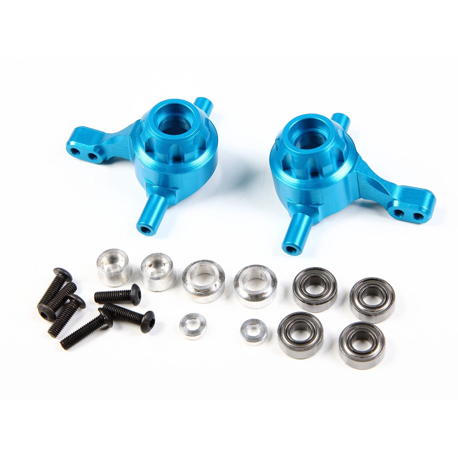 Aluminiowy zestaw wsporników piasty przednich tylnych wahaczy TT-02 do samochodu RC Tamiya TT02