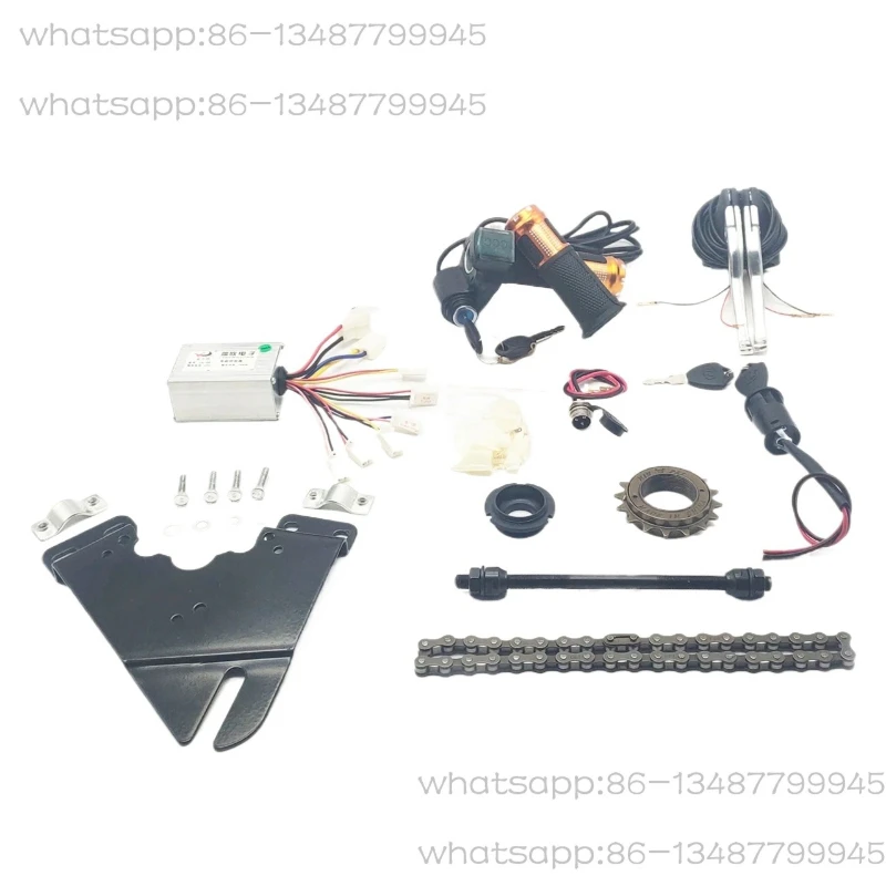 12V/24V/36V 250W/350W Electric Bike Conversion Right Kit for MTB/Folding/Cargo Bikes with Controller/Wiring/Brake System