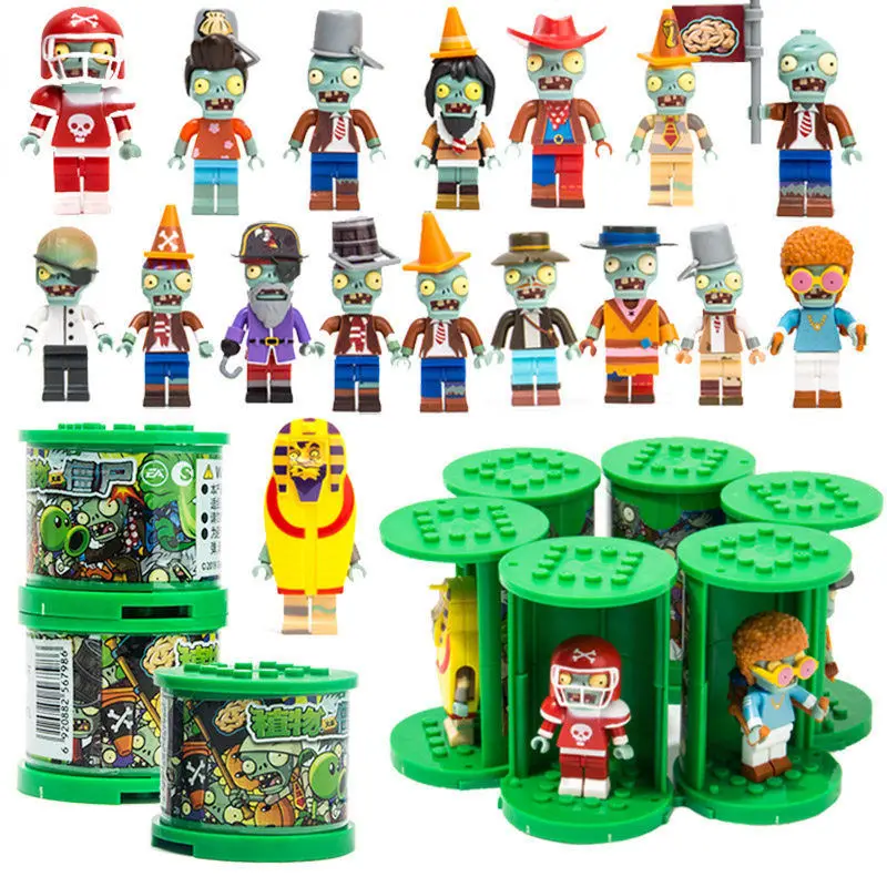 Anime Plants VS. Zombies Building Blocks Toys 50 Styles PVZ Action Figure Collection Toys For Kids Birthday Christmas Gift