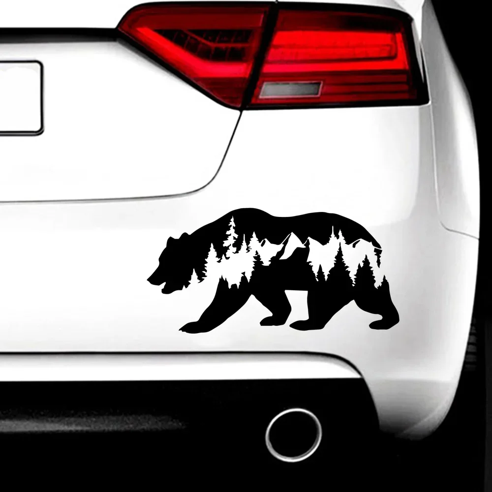 Car Stickers Personality Animal Deer Bear Creative Vinyl Decal Waterproof Scratch Cover Decal Auto Decoration