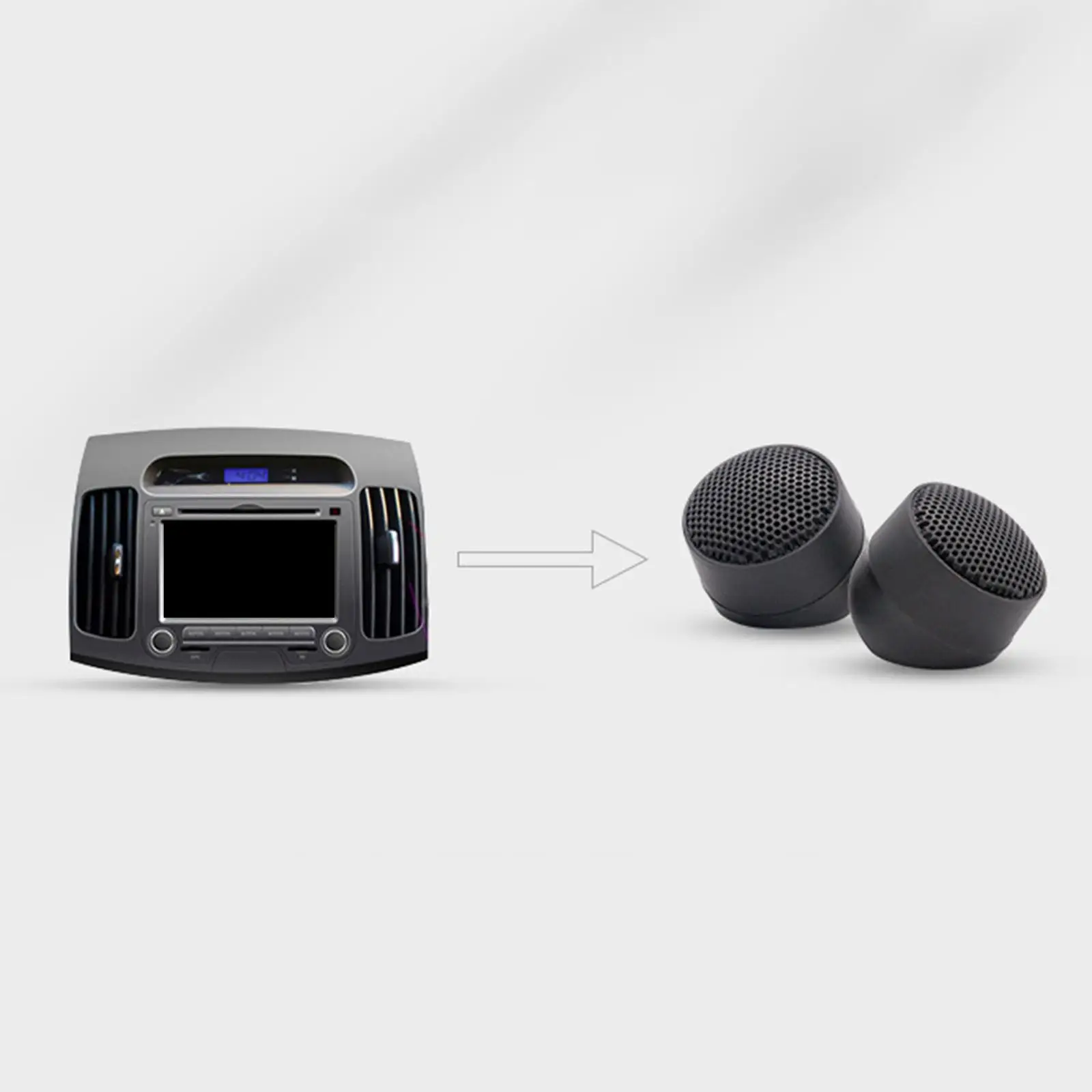 2 Pieces Car Loud Speakers Tweeter 200W imum Power HiFi 4Ω for Auto