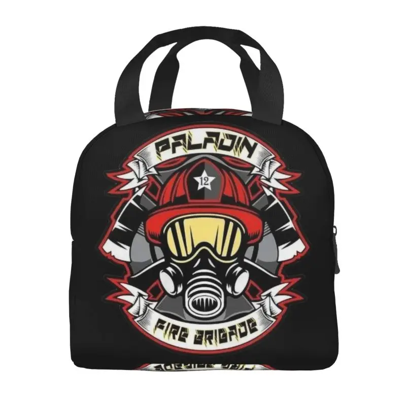 Custom Firefighter Lunch Bag Men Women Fireman Fire Rescue Cooler Warm Insulated Lunch Boxes for Student School