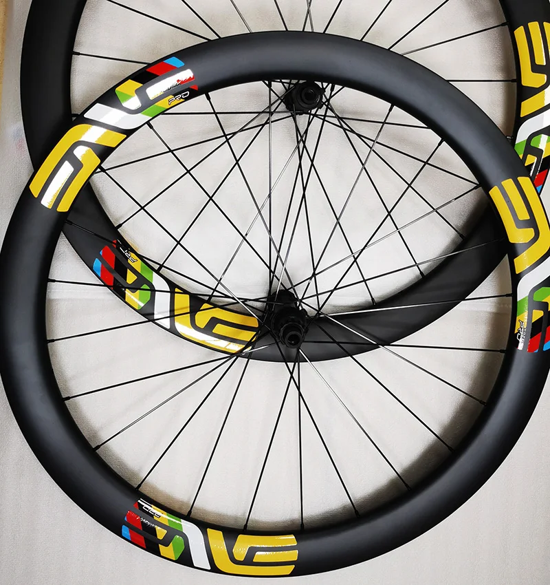 Out Width 42mm 38mm Inner Width 35mm/32mm Gravel Carbon Disc Bike Clincher Wheelset Yellow Sticker Ratchet 700C Riding Wheel