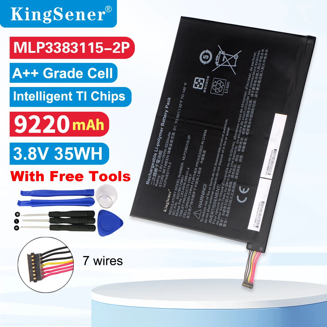 KingSener MLP3383115-2P Battery For HP Pavilion x2 10-j013tu 10-j014tu j024tu 10-j025tu 10-k000ng 10-N003TU MH461171 789609-001