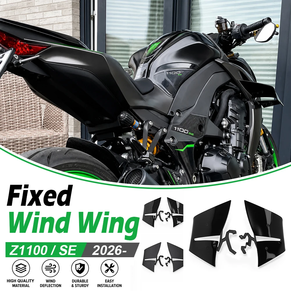 Z1100 Motorcycle Flank Winglet Shroud For Kawasaki Z1100 Z 1100 SE Z1100SE 2026 Front Spoiler Side Fixed Wind Wing Deflector