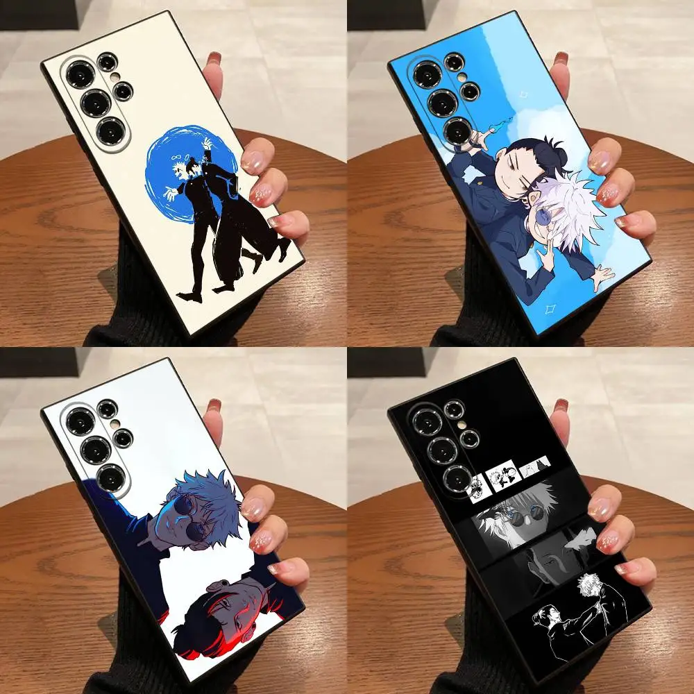 

J-Jujutsu Gojo Geto Kaisen Phone Case For Samsung S25,S24,S21,S22,S23,S30,Ultra,S20,Plus,Fe,Lite,5G Black Box