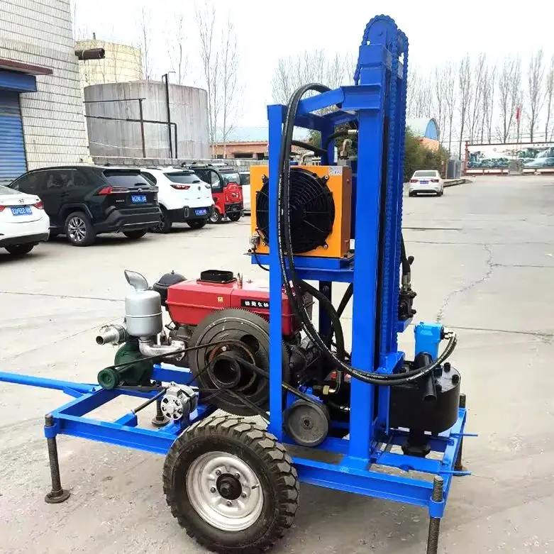

Customized Portable Hydraulic Water Well Drilling Rig Diesel 30HP 180m High Quality Precise Positioning Drilling