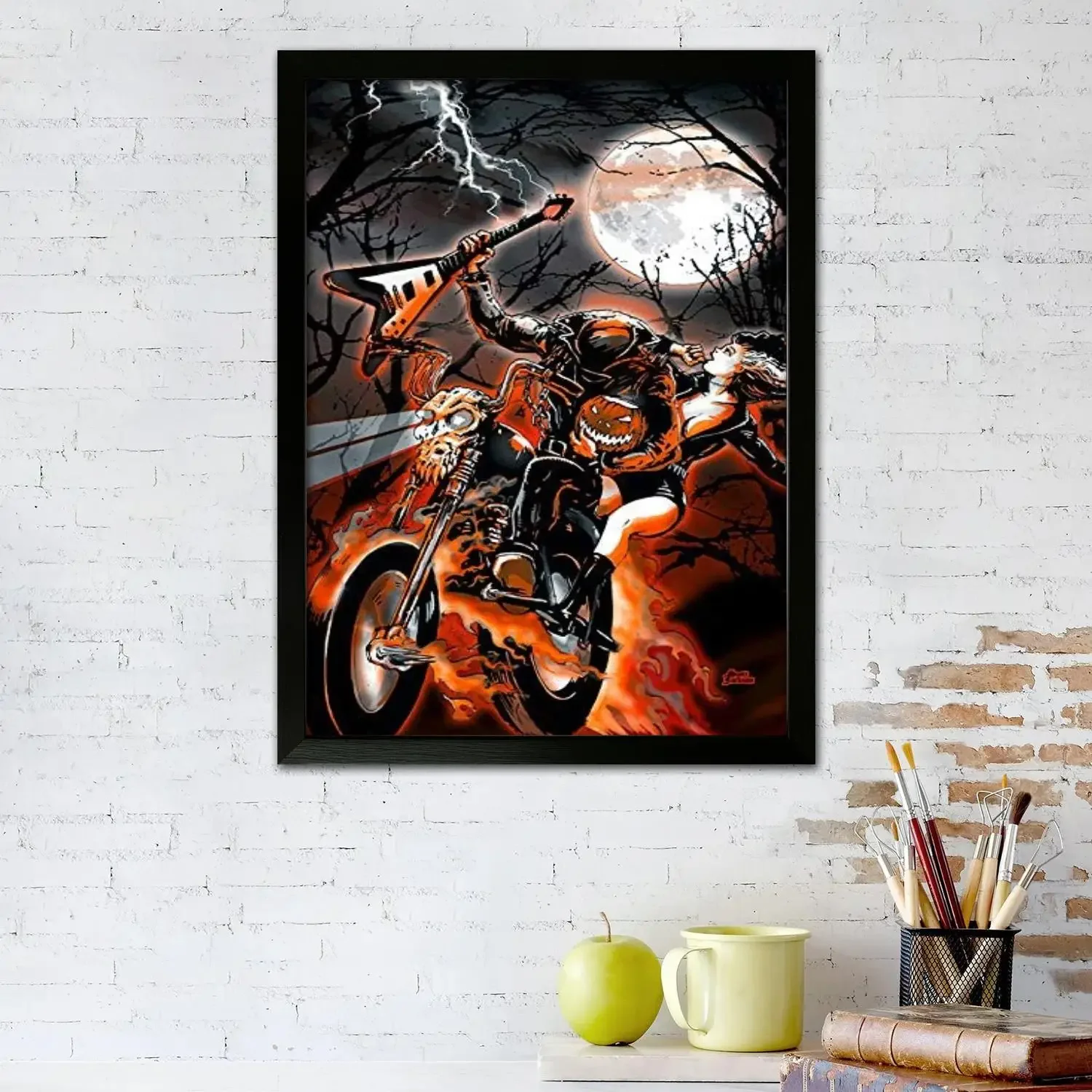 ghost rider movie Canvas Art Poster, Wall Art, Picture Print, Modern Family, Bedroom Decor, Posters,Decorative painting