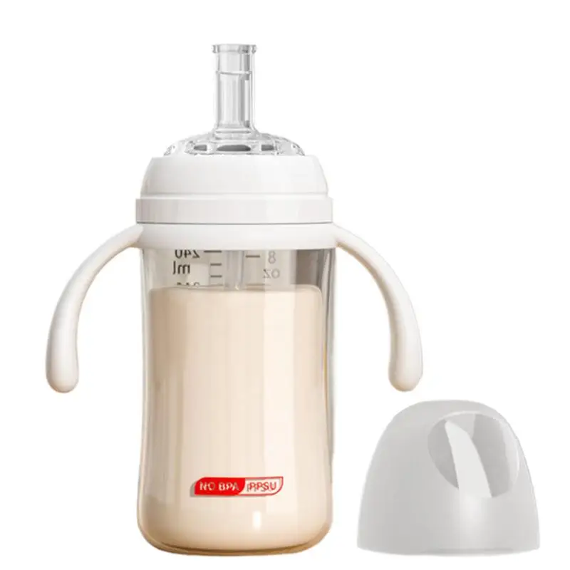 

Straw Cup Toddler No-spill Baby Bottles With Handles Breastfeeding Supplies Breastmilk Water Bottle Drinking Storage Dispenser