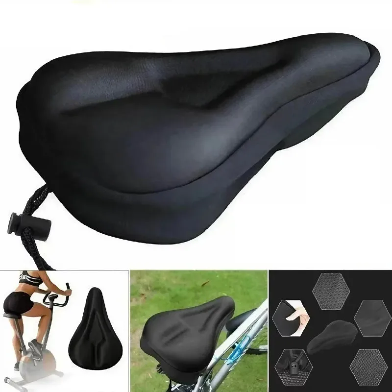 3D Soft Thickened Bicycle Seat Breathable Bicycle Saddle Seat Cover Comfortable Foam Seat Mountain Bike Cycling Pad CushionCover
