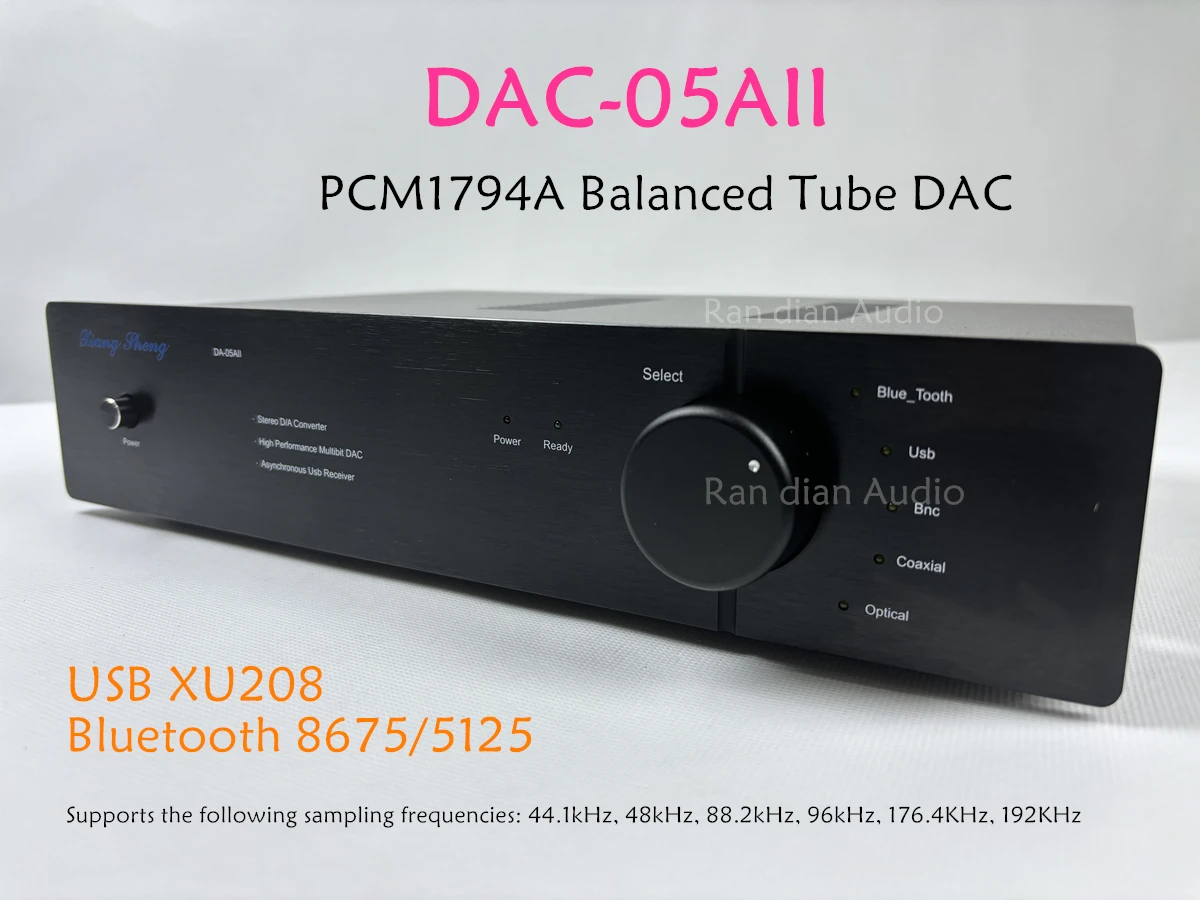 

XiangSheng DAC05A II 2x 4x PCM1794 XMOS XLR Electron Tube BT DAC DAC05 Balanced Bluetooth Decoder DAC-05A Sound Card