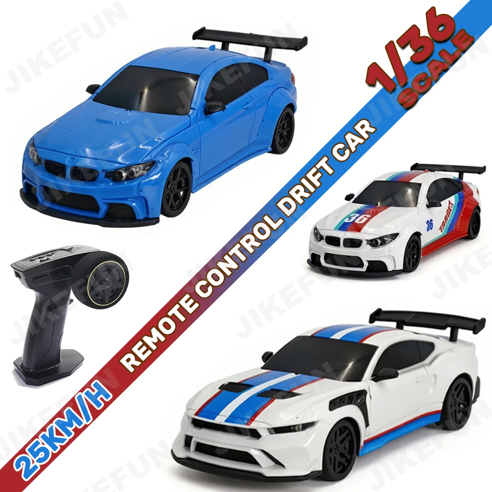 JBL 1/36 RC Drift Car 2.4G High Speed Remote Control Vehicle with Gyroscope 4WD Mini Electric Racing Car Desktop Toys