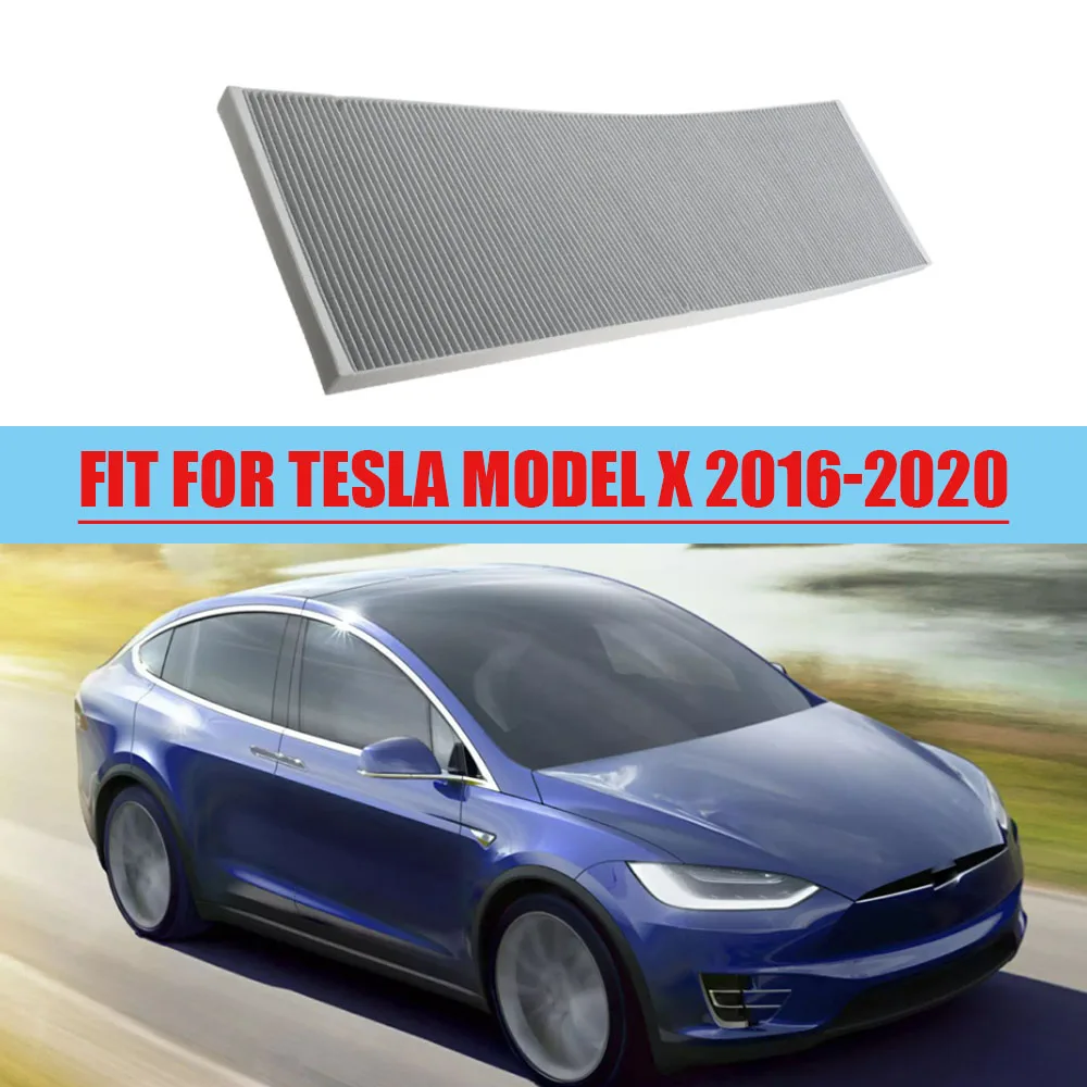 For Tesla Model X 2016 2017 2018 2019 2020 Car Cabin Air Filter Conditioning Filter Filtration 1045566-00-H 104556600H