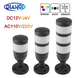 New multifunctional rotary industrial signal warning light alarm device 12V 24 V 110 V 220 v 1 ~ 5 optional