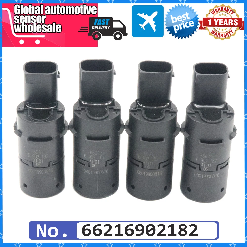 4pcs NEW Bumper Reverse Assist Car PDC Parking Sensor 66216902182 For BMW E38 E39 E53 5 X5 M5 725 730 740 530 725tds 728i 728iL