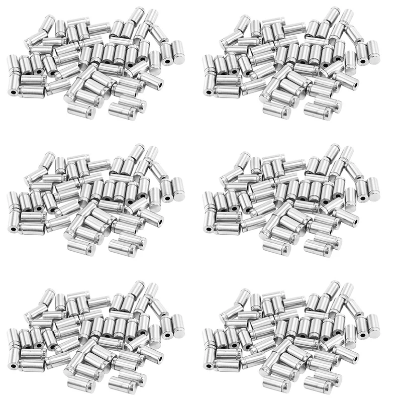 300 Packs Sign Standoff Screws Advertising Screws Stainless Steel Wall Standoff Mounts Glass Acrylic Nail