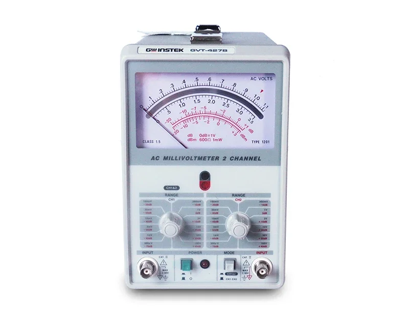 GVT-417B Millivoltmeter Dual Channel 300 μ V dual pin AC millivolt meter GVT-427B frequency 1MHZ