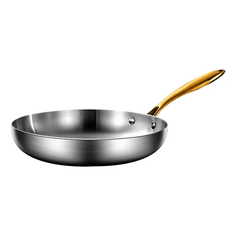 316 Stainless Steel Non-Stick Pan for Gas & Electric Stove – Large Frying Pan for Eggs, Steaks and More