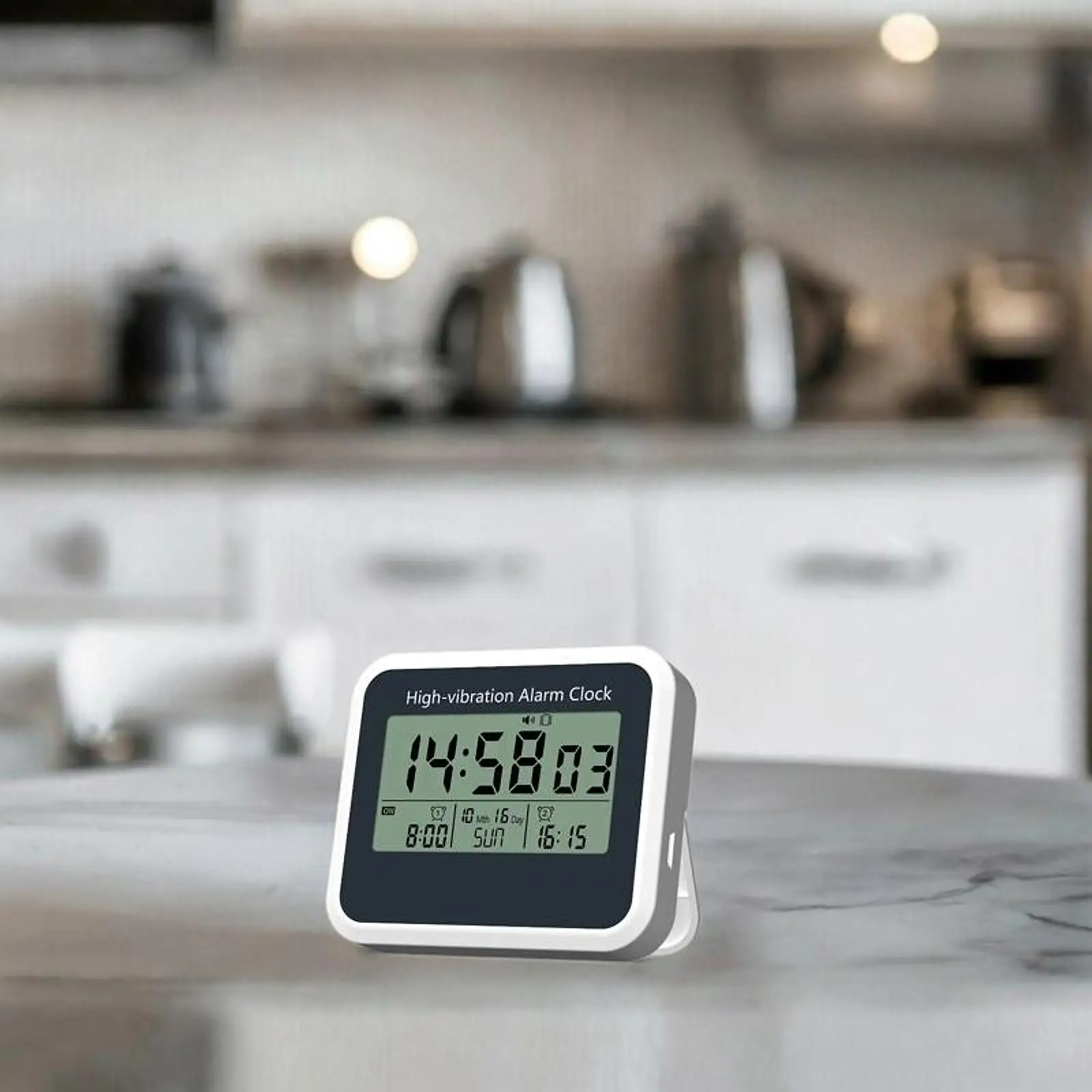 Digital Alarm Clock Decorative with Countdown Bedside Clock Vibrating Alarm