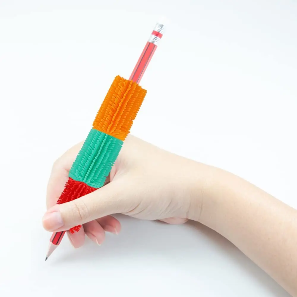 Pince à stylo TPR, dispositif de Correction de Posture, stylo de pratique, écriture assistée, jouet de poignée pour enfants, 5/50 pièces