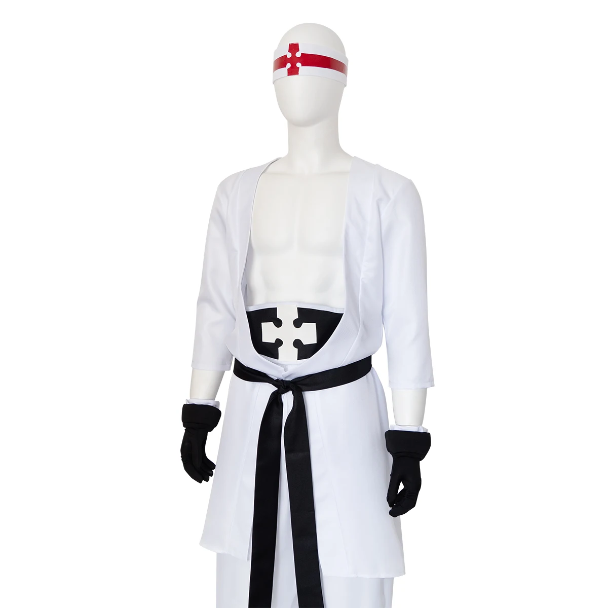 재고 있음 Fire Force White-Clad Charon Karon Counter Man 무술 유니폼 복장 애니메이션 만화 코스프레 의상