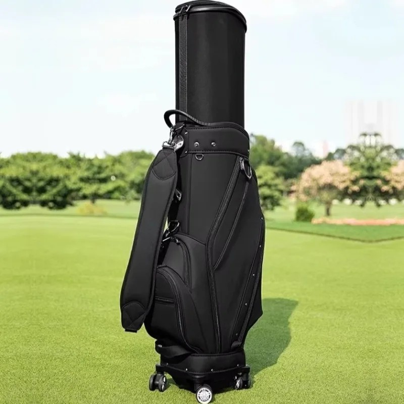Convenient Move Wheeled Golf Travel Bags Waterproof Large Capacity Reliable Protection For Golf Equipments On Outdoor Activities