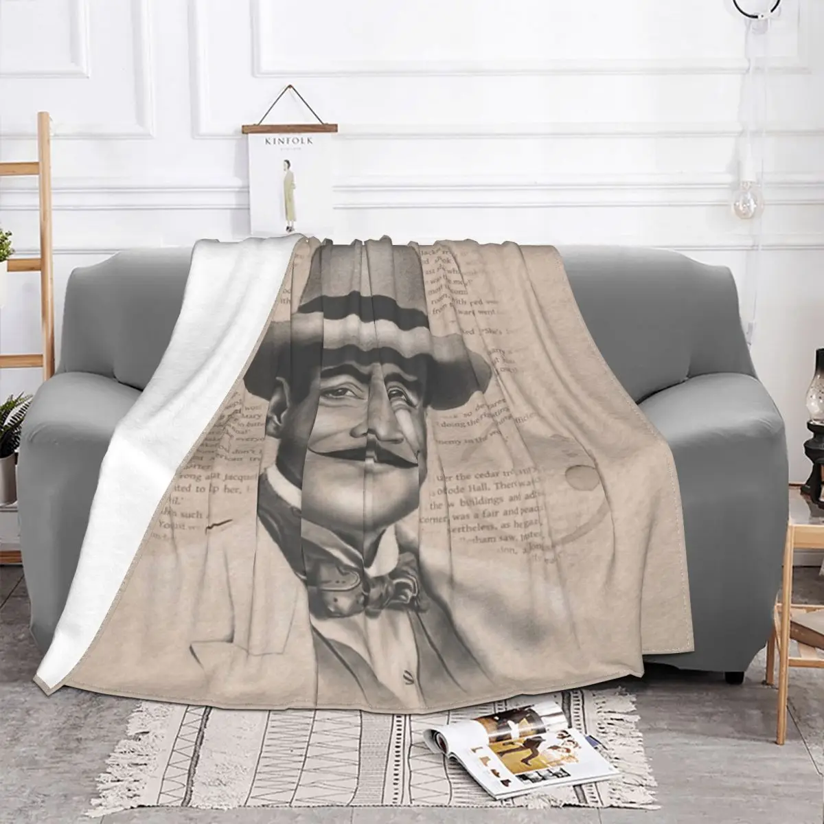 Hercule Poirot Plush Blankets Blankets & Throws Custom Blanket Personalized Throw Blanket